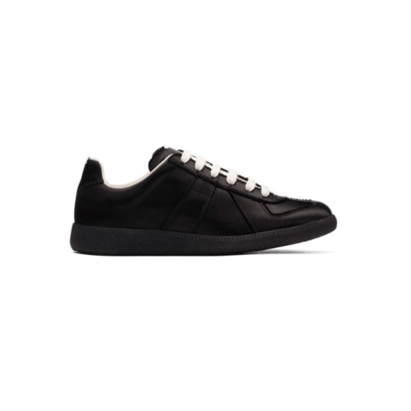 Maison Margiela Black Satin Replica Sneakers